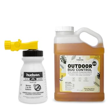 Cedarcide Outdoor Bug Control | Kills & Repels Mosquitoes, Ticks, Fleas, Mites & More with Natural Essential Oils | Family & Pet-Safe | PCO Choice | Lemongrass Gallon with Sprayer