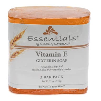 Clearly Natural Glycerine Bar Soap, Vitamin E, 3 Count