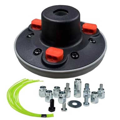 Universal Weed Eater Head, Easy Load String Trimmer Head Replacement Weed Wacker Head for Echo, Ego, Dewalt, Stihl, and Husqvarna, Includes 12pcs 1FT-0.095" Trimmer Line