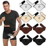 Paterr 8 Pcs Ostomy Belt Bag Cover with Adjustable Elastic Ostomy Support Belt and Inner Pocket to Hold Pouch Stealth Support for Men Women Sport and Swimming