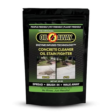 Oil Stain Fighter 10oz Driveway Size | for Embedded, Dry Oil Stains | No Rinse Concrete Cleaner for Driveways and Patios | Safe for Pets and Environment