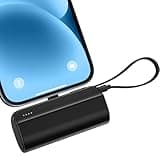 5000mAh Mini Portable Charger Power Bank Compatible with iPhone 14/13/12/11/XR/XS/X/8/7/6, MFi Certified Ultra-Compact 20W PD Fast Charging Small Cute Battery Pack(Black)