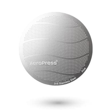 AeroPress 316 Stainless Steel Reusable Filter, Durable Metal Coffee Filter, Sustainable, Eco-Friendly, Travel-Friendly, Fits Standard Size AeroPress Manual Coffee Makers