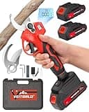 VEITORLD Electric Pruning Shears, Portable Cordless Branch Cutter Tree Trimmer with LCD Display＆Replaceable Blades, 30mm 1.2'' Cutting Diameter for Gardening Tree (Included 2Pcs 2000mAh Batteries)
