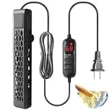 HITOP 200W Aquarium PTC Heater with Controller: Digital Heater for Fish Tank and Turtle Tank 25-60Gallon, Sturdy Heater with Removable Protective Cover