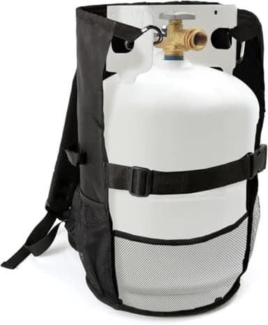 Propane Tank Backpack Carrier for 5LB or 10LB Cylinder and Weed Torch for Weed Burning,Propane Cylinder Holder for Propane Torch Weed Burner,Padded Shoulder Straps & Waist Belt for Hands-Free