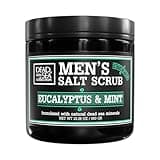 Salt Body Scrub Eucalyptus & Mint – Moisturizes, Exfoliates & Nourishes Skin – Cleanses & Detoxifies with Dead Sea Minerals – Dead Sea Collection - 23.28 OZ