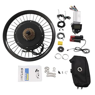 Electric Bike Conversion Kit 72V 2000W 20" Rear Wheel E-Bike Hub Motor Kit with Intelligent Controller and LCD Display, Cycling Hub Motor for Road Bike