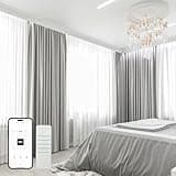 Osprey Smart Curtain Track, Motorized Curtain Rod, Adjustable Length, Remote Control & Automate App, Compatible with Alexa, Google, Ceiling and Wall Mounted