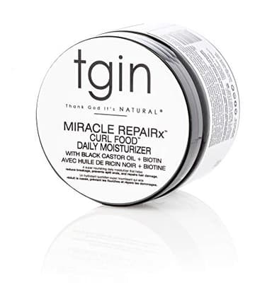 tgin Miracle RepaiRx Curl Food Daily Moisturizer for Curly, Coily and Wavy Hair, Moisturizing Curl Cream for Dry, Damaged Hair, 12 oz