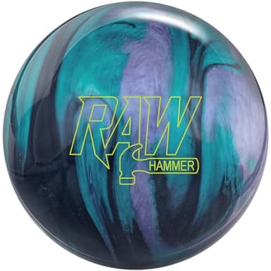 Hammer Raw Black/Purple/Teal Bowling Ball 13lbs