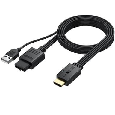 AUTOUTLET N64 to HDMI Adapter, Supports 1080P(60hz) Output, 4:3 & 16:9 Aspect Ratio Switch, Retro Gaming Converter for N64, NGC, SNES on Modern TVs