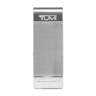 TUMI - Nassau Ballistic Etched Money Clip - Men's and Women's Metal Wallet - Silver