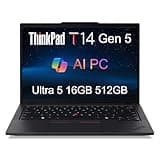 Lenovo ThinkPad T14 Gen 5 Business Laptop (14" FHD+, Intel Core Ultra 5 125U (>i7-1355U), 16GB DDR5, 512GB SSD), Backlit, Fingerprint, 5MP Webcam, 2x Thunderbolt 4, Wi-Fi 6E, Win 11 Pro, 2025 AI PC