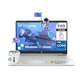 HP 15.6 Laptop Touchscreen Computer, FHD 15 Inch Laptop Touch Screen, Intel Core i7 Lifetime Microsoft Office Included, 32GB RAM 1TB SSD, Thin Light Notebook PC|Windows 11|10 Key Number Pad|HDMI|USB-C