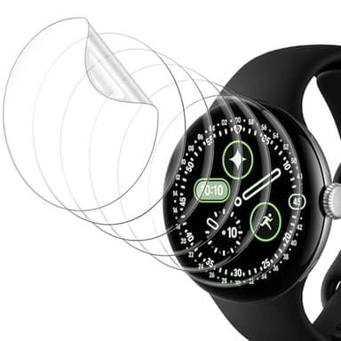 Misxi 6 Pack Clear Screen Protector for Google Pixel Watch 4/3 45mm, Soft TPU No Bubble Self-Healing Free Installation Ultra-HD Protection Protector for Pixel Watch
