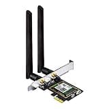 OKN WiFi 6E AX5400 PCIe WiFi Card for Desktop PC (Intel AX210) Bluetooth 5.3, WPA3, 802.11AXE Tri Band Wireless Adapter with MU-MIMO, OFDMA, Ultra-Low Latency, Supports Windows 11, 10 (64bit)