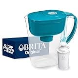Brita Metro Water Filter Pitcher with SmartLight Change Indicator, BPA-Free, Replaces 1,800 Plastic Water Bottles a Year, Lasts Two Months, Includes 1 Filter, Small - 6-Cup Capacity, Turquoise