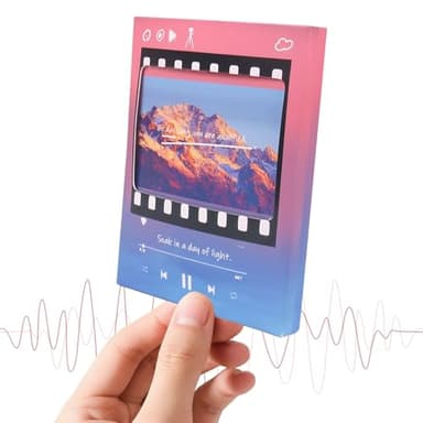 PWMENLK Voice Recordable Greeting Card, 60 Seconds Custom Voice Message Cards for Birthday, Valentines, Mother's Day, Father's Day