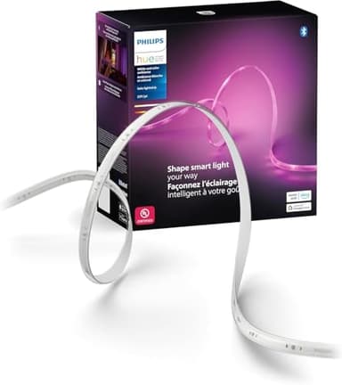 Philips Hue Indoor 16 Ft Smart LED Solo lightstrip Base Kit - 1 Pack - Control with Hue App - Compatible with Alexa, Google Assistant and Apple HomeKit