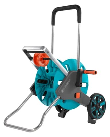 Gardena (18515) CleverRoll (1/2" Medium) Frost-Proof Hose Cart, Includes 66' 1/2" Hose, for Convenient Hose Storage and Watering, Hose Included