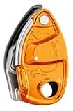 PETZL GRIGRI+ Belay Device with Cam-Assisted Blocking and Anti-Panic Handle, Suitable for Learners and Intensive Use - Orange