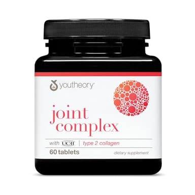Youtheory Joint Complex with UC-II Collagen - Type 2 Collagen Peptides for Joint Support* - with Boswellia, Ginger & Turmeric - Supports Anti-Aging* - 60 Count (30-Day Supply)