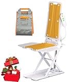 Oiameen Electric Chair Lift, Up to 20inch Floor Lift for Elderly Falls with Remote Control, IP68 Waterproof Bath Tub Lift for Seniors, Up to 300lbs Lift Chair, for Home Floor Bathtub, 2nd Gen Version