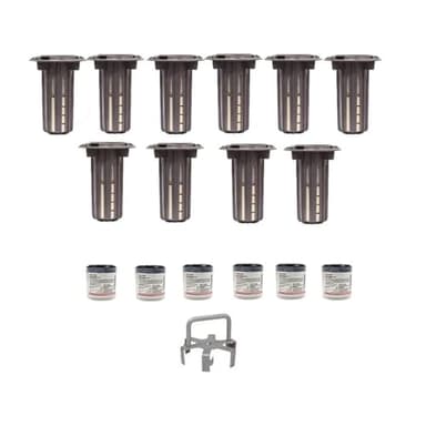 BASF Termite Bait & Monitoring System Home Kit, Includes 10 Pre-Loaded Stations, Inspection Cartridges, Puri-cel Matrix Wood Base, 6 Active Ingredient Bait Cartridges & Access Tool