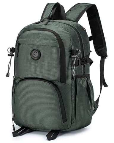 Nixjoro 40x30x15 cm Personal Item Travel Bag,16x12x6 inch Small Carry On Backpack 20L, Flight Approved Underseat Travel Luggage Bag,Mochila de Viaje,Cabin Size Lightweight Grey