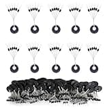 KEXINGTUO 600pcs Fishing Rubber Bobber Stoppers, 6 in 1 Bobber Stops, Black Oval Floats Sinker Stops, L M S Size Kit (L)