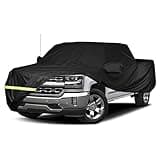 YIXIN Waterproof Car Cover for 2000-2024 Chevy Silverado 1500 2500 3500 Crew Cab 6.6ft Short Bed Box Truck car Cover 190T Covers Custom Fit 100% Waterproof Windproof Strap&Double Zipper Up to 245” L