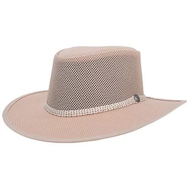 American Hat Makers Cabana Wide Brim Sun Hat | Handcrafted, Breathable, UPF 50 & Water-Resistant | Perfect for Outdoors Ivory