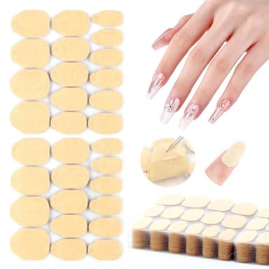 SAVILAND Pro Nail Adhesive Tabs 600 PCS : 30 Days Long Lasting Press On Nail Sticky Tabs 15 Sizes 0.3mm Ultra-Thin Waterproof for Shower Strong Nail Glue Sticker for Press Ons 20 Sheets Home DIY Use