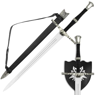 Handmade Medieval Steel Sword- Semi Sharp Collectible Blade with Sheath- Ideal Gift for Collectors
