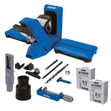 Kreg Tool KPHJ720PRO Pocket-Hole Jig 720PRO - Easy Clamping & Adjusting - Includes Durable Kreg Pocket-Hole Screws - For Materials 1/2" to 1 1/2" Thick