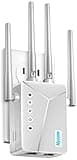 2025 WiFi Extender Signal Booster for Home & Outdoor - 5X Faster Internet Booster with Ethernet Port, Covers 10,000+ Sq.Ft House & Yard | Long Range Wireless Repeater Amplifier, Works with Any Router