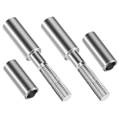 kekykm 2" Motorcycle Mirror Risers Height Extender Adapters Kit compatible with Harley Davidson Touring Softail Sportster Dyna 1982-Up Models Rear View Mirror Mount Extension 5/16 inch Thread Chrome