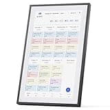 LOOFII 21.5 Inch Smart Digital Calendar Planner & Chore Chart, FUll HD Interactive Touchscreen Display for Family Scheduling, Wall Mountable – Streamline Household Organization (Black White)