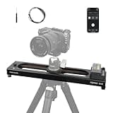 Accsoon Toprig 16inch/40cm Motorized Camera Slider, Button/APP Control Dolly Rail Slider, Speed Adjust/Time-Lapse/120° Panoramic Shooting/Loop Mode, Compatible with DSLR Camera, Gopro, Camcorder (S40)