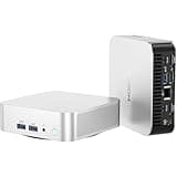 GEEKOM A8 Mini AI PC, AMD Ryzen 7 8845HS (up to 5.1GHz) Mini Computers, 32GB DDR5 5600MHz RAM&1TB PCIe 4.0 SSD, Windows 11 Pro Mini Desktop, AMD Ryzen AI/Radeon 780M/WiFi 6E/BT5.2/USB4/8K/Quad Display