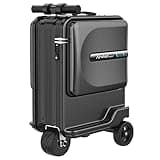 Airwheel 20 Inch Smart Rideable Suitcase Electric Luggage Scooter Carry On Luggage (black)