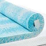 PERLECARE 3 Inch King Memory Foam Mattress Topper, Cooling Gel Infused Mattress Pad, Ventilated Bed Topper for Pressure Relief Back Pain, CertiPUR-US Certified