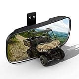 KEMIMOTO UTV Rear View Mirror Compatible with Polaris Ranger 500 570 900 XP 1000 XP/Crew 2017 2018 2019 2020 2021 2022 2023 2024 2025 Factory Mounting Tab Required OEM#2879969