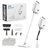 Steam Cleaner, 6 in1 Rotated Steam Mop Cleaner with 2 Modes, 2 Microfiber Pads, 400ML Removable Tank, 23FT Power Cable, Detachable Steam Mops for Floor, Laminate Floor, Tiles Cleaning (White)