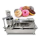 Kolice Automatic Donut Making Machine Automatic Donut Maker Commercial Donuts Making Machine Auto Doughnut Fryer Donuts Frying Collecting Machine with 3 Sizes Molds, auto turning, auto counting