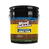Wood Defender - Semi-Transparent Fence Stain - Black - 5 Gallon