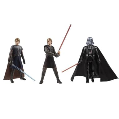 Hasbro Star Wars Vintage Collection The Journey of Anakin Skywalker, Star Wars 3.75" Premium Collectible Action Figure 3-Pack G1282 Authentic
