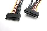 SAS 29 Pin Female to SAS 29 Pin Female 20 Inch Cable