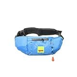 Lifesaving Pro Premium Belt Pack PFD Universal 33G Manual Waist Inflatable Lifejacket Survival Buoyancy Adult Life Jacket Vest - Blue